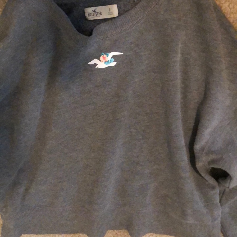 Grey hollister sweater